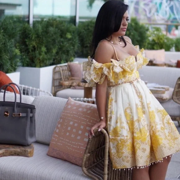 Zimmermann | Dresses | Zimmerman Yellow And White Zimmermann | Dresses | Zimmerman Yellow And White